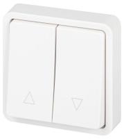 Переключатель Эксперт 11-1528-01 для жалюзи кнопочный IP55 10АХ-250В СУ бел. Эра Б0063249