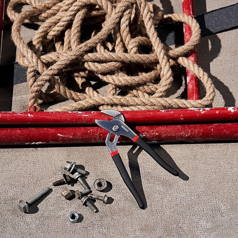 Клещи переставные 200мм обливные рукоятки никелир. Rexant 12-4634