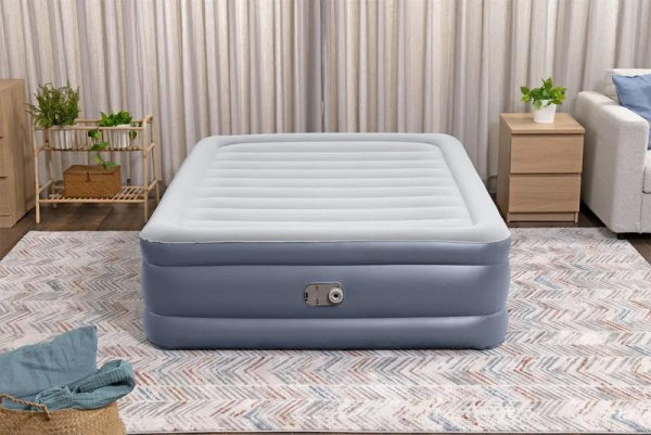 Кровать надувная 152х203х51см+встр. насос 220В (6713I) Bestway 6941607326428